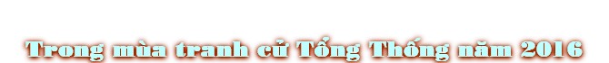 Trong mùa tranh cº T°ng ThÓng næm 2016
