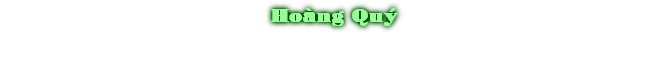 Hoàng Quš