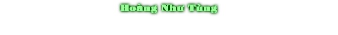 Hoàng NhÜ Tùng