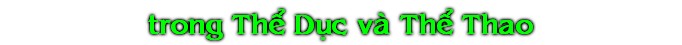 trong Th‹ Døc và Th‹ Thao
