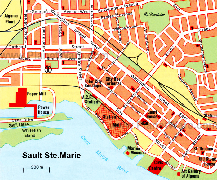 Bản đồ Sault Ste Marie Bản đồ Sault Ste Marie