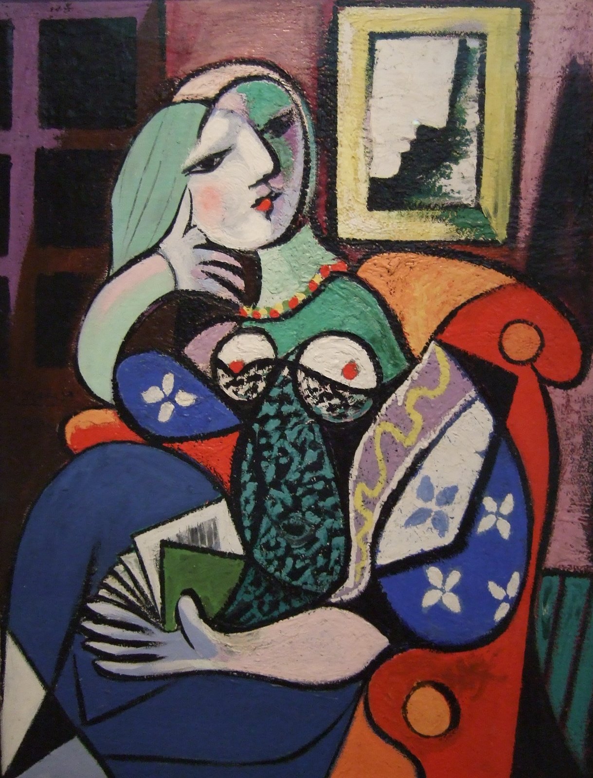 Woman with book - Picasso Woman with book - Picasso